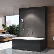 Aqualisa Optic Q Smart Digital Shower Concealed with Adjustable Head and Bath Filler HP Combi Chrome