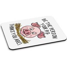 Mouse Pads Gift Base Crazy Lady Pig Thinks You Are PC Computer Mouse Mat Pad