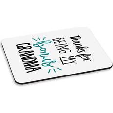 Mouse Pads Gift Base Thanks For Being My Bonus Grandma PC Computer Mouse Mat Pad