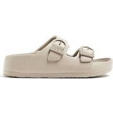 River Island Boys Double Strap Sandals - Stone