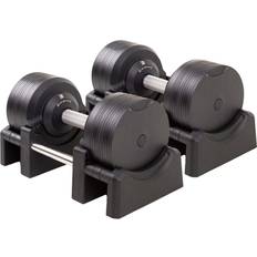 Justerbara Hantlar 32,5kg Svart