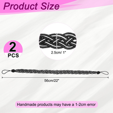 Mounts & Hooks for Curtains Unique Bargains 2 Pcs Curtain Tiebacks Braided Drapery Holdback 56 cm