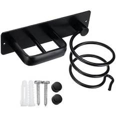FitVille Wall Mounted Hair Dryer Bracket and Straightener Holder Set