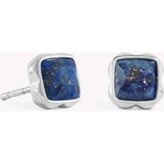 Lapis Earrings Coeur de Lion Birthstone September Ohrringe Lapislazuli - Silber