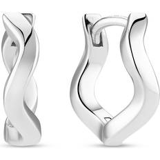 Sif Jakobs Earrings Sif Jakobs Ellera Waves Hoop Earrings - Silver