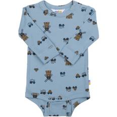 Bambu Barnkläder Joha Baby Body L Ä Viskos Bambu Väderkvarn - Blå