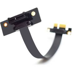 Controller Cards Tauoh PCIe Riser PCI-E Express Card X1 Extension Cable 20 cm