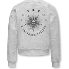 146 - Piger Sweatshirts Only Kids Sweatshirt KOGNevermore - Grå/Sort