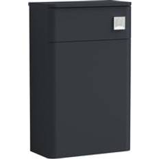 Floor Standing Concealed WC Toilet Unit 500mm Soft Black