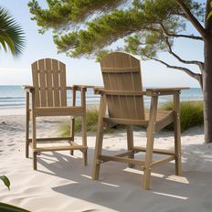 Dextrus 25 Tall Adirondack Chair Poly Bar Height Balcony Chairs