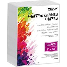 VEVOR Canvas Boards For Painting 24 Pack 9 x 12 Inch Blank