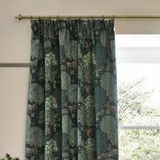 The Brook Jacquard Pencil Pleat Curtains Forest