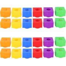 Biljardköer Bordsspel Cosy@home 24pcs Plastic Portable Multi Color Billiard Pool Cue Chalk Holder