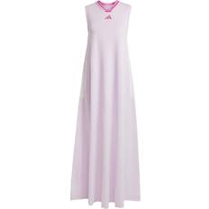 Mesh Dresses adidas Tiro Cut 3-Stripes Soft Mesh Long Dress - Ice Lavender