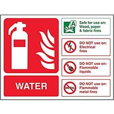 Fire Extinguishers VSafety Water Id Fire Extinguisher Sign 200mm x 150mm
