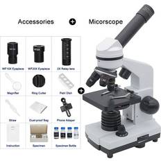 Toys HCSC 1600X Student Biological Microscope 2MP USB Electronic Eyepiece