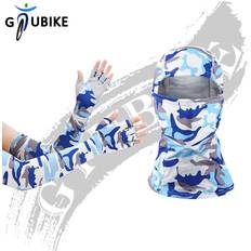 Blue - Unisex Balaclavas Dechoicelife GTUBIKE Sunscreen Balaclava And Sleeve Unisex Outdoor Anti-UV Half-finger Glove Sleeve - Sky Blue