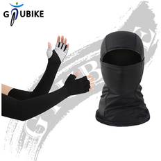 Unisex Balaclavas Dechoicelife GTUBIKE Sunscreen Balaclava And Sleeve Unisex Outdoor Anti-UV Half-finger Glove Sleeve - Black