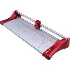 Red Paper Cutters Swordfish Swordfish 40260 Slimline Au 10 Sheet Rotary Paper Trimmer Guillotine - Red
