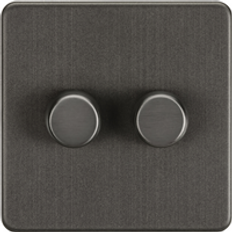Elartiklar Knightsbridge 2G 2-way 10-200W Intelligent Screwless Dimmer
