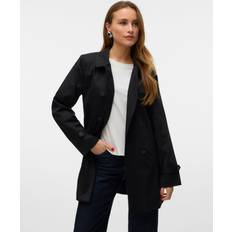 Vero Moda Kappor & Rockar Vero Moda Övergångskappa VMCHELSEA Trenchcoat - Black