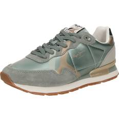 Pepe Jeans Skor Pepe Jeans Brit Printy W Sneaker - Bleach Green