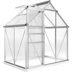 Greenhouses OutSunny 192.5 x 131 cm Walk-In Greenhouse Polycarbonate