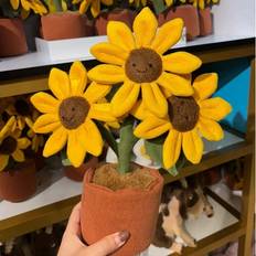 Toys Bonxaif JECATS Amuseables Sunflower Plush Toy