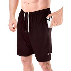 Men's Athletic Shorts Quick Dry Loose-Fit Lightweight Running Workout Gym Shorts - Burgundy