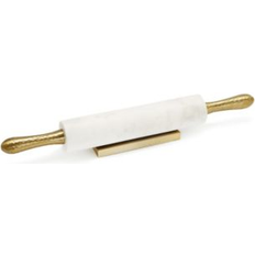 Rolling Pins Classic Touch Marble Hammered Handles and Base Set of 2 Rolling Pin