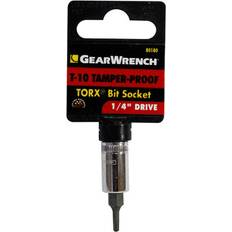 Socket Bits GearWrench 1/4 Drive 2 Pc Torx Tamper-Proof 80180 Socket Bit
