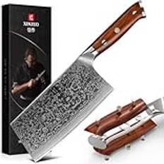 Xinzuo Cleaver Knife Damascus Steel 7 Tum