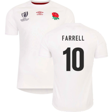 Umbro England RWC 2023 Home Rugby Jersey Kids Farrell 10
