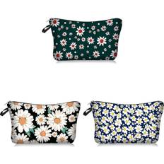 3pcs Makeup Bag - Daisy Pattern