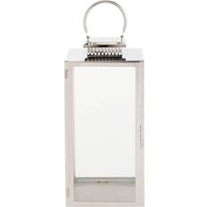 Silver Lanterns Pacific Lifestyle Metal & Glass Rectangular - Silver Lantern
