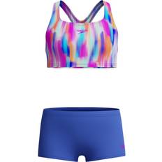 Bikinier Speedo Kid's Allover 2 Piece Boyleg Short Bikini Børn - Blå