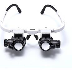 Magnifiers & Loupes Tlily Double Eye Loupe Head Wearing Repair Jeweler Watch Clock Magnifier