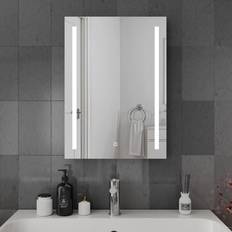 Bathroom Furniture Metro Lane Rectangle Mirror Silver 177.8 cm H x 127 cm W