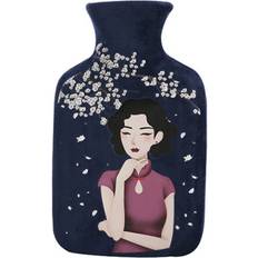 Plush Heat Bottles Dsport 2pcs Cheongsam Lady Rubber Hot Water Bag