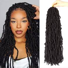 Lmzim 26 Inch Goddess Locs Crochet Hair 7 Packs Natural Braids