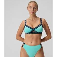 Speedo Dam Bikiniöverdelar Speedo Women's FLU3NTE Logo Elastic Bikini Top - Turquoise