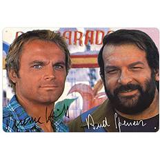 Bud Spencer Terence Hill Tin Sign 20 x 30 cm Vægdekorationer