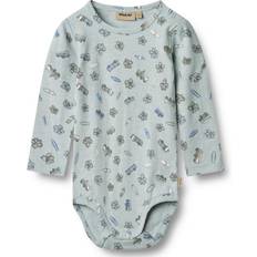 S Bodys Wheat Kid's Body L/S Freddie - Färg Grå