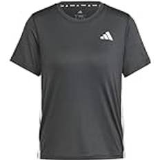 adidas Womens Training 3 Stripe Crew T-shirt - Black