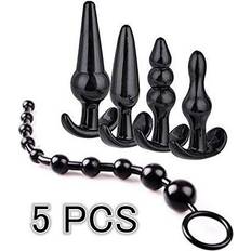Nalone Silicone Black Pläg with Candy Colorful Jelly Love Beads
