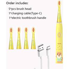 Electric Toothbrushes & Irrigators Maxpower Children's Electric Toothbrush Cartoon Kids Waterproof Rechargeable IPX7