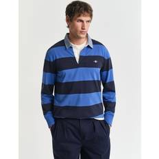 Gant Herre Stribet Heavy Rugger - Chambray