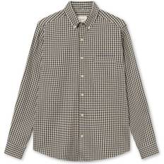 forét Camp Shirt Brown Check Shirt