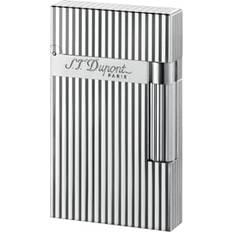 S T Dupont D-016817 Ligne 2 Feuerzeug Vertikale Linien Silber