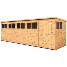 Empire Sheds 20 x 6ft Tongue and Groove Wooden Pent Garden Shed 241.3cm W x 210.82cm D x 203.2cm H (Building Area )